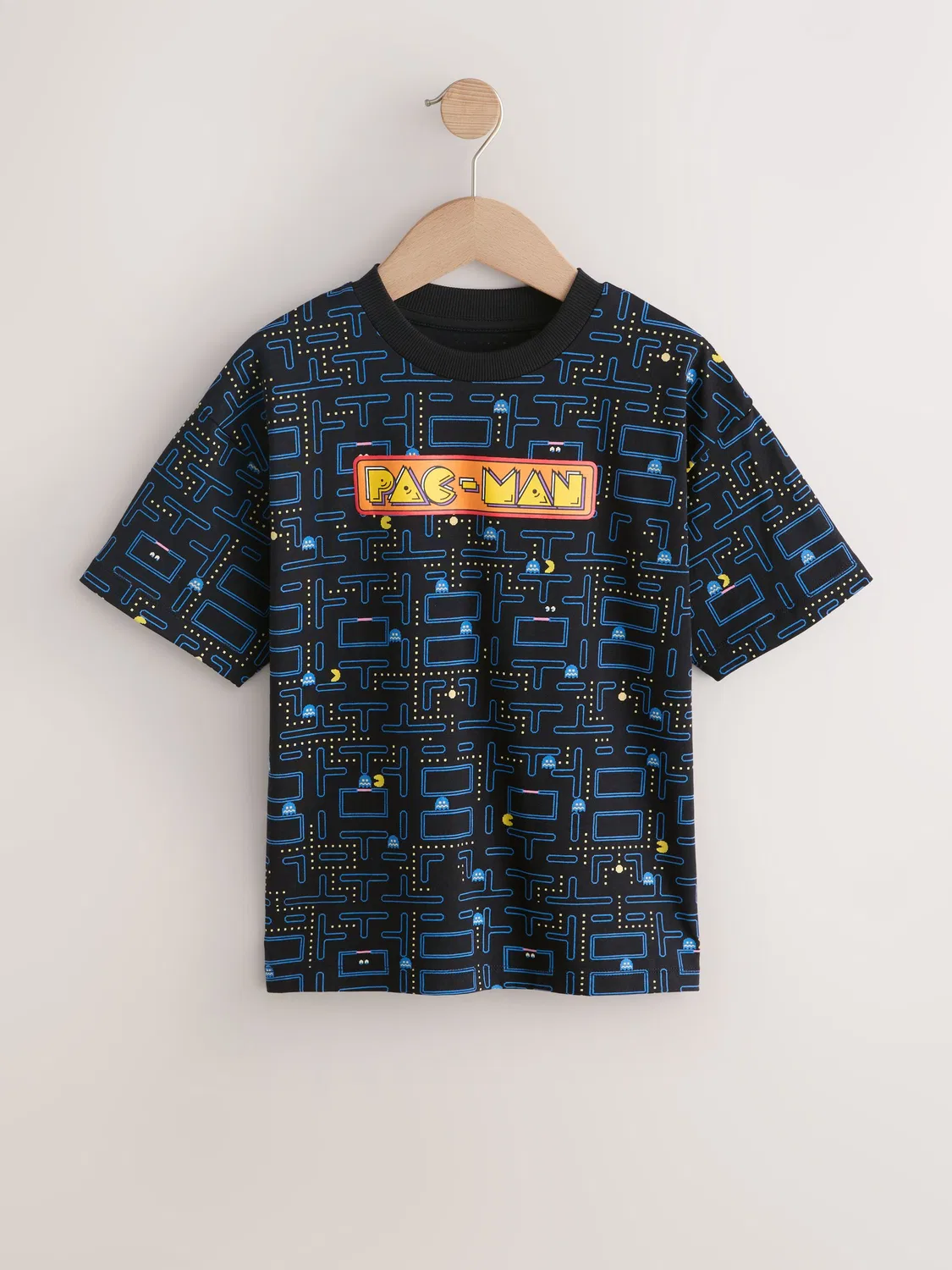 Футболка с принтом Pacman Next, черный/мульти