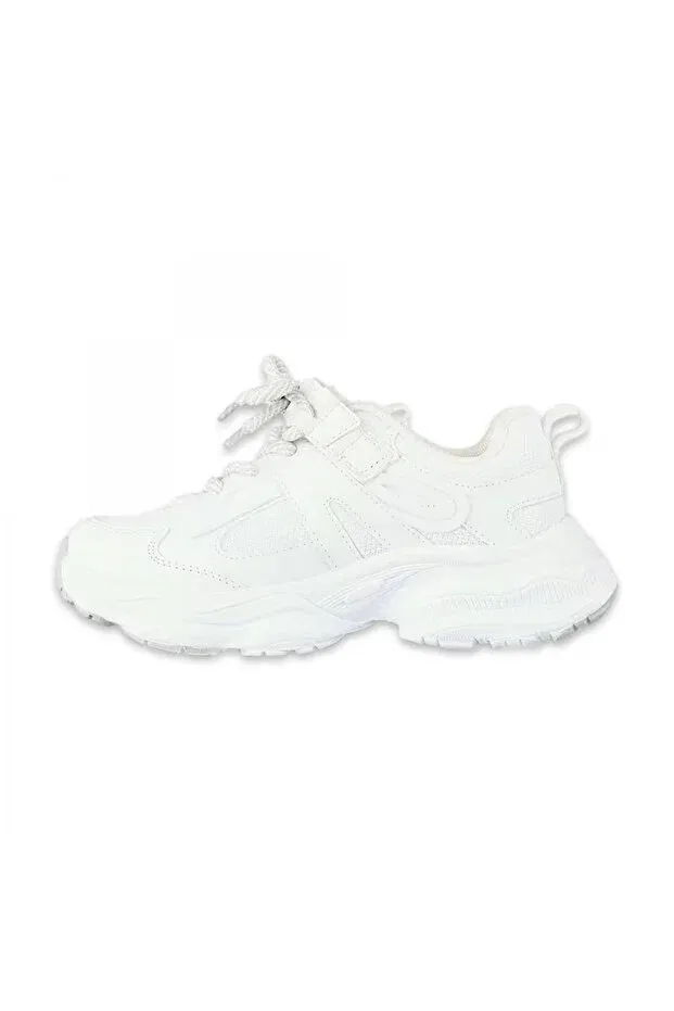 Детские кроссовки для девочек с графическим принтом Vicco, 11 White/White — фото 2