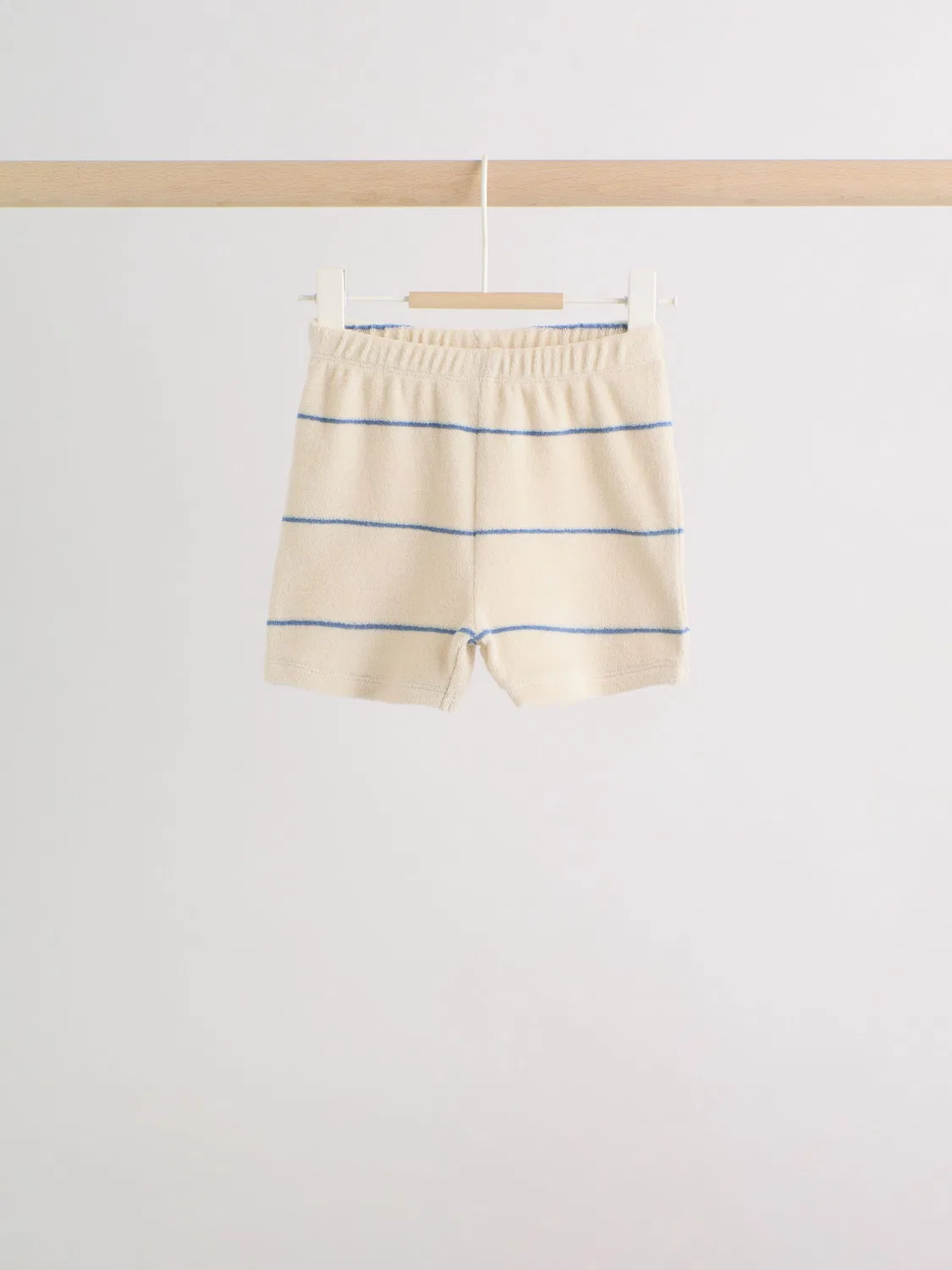 Комплект из топа и шорт, махровый, Neutral/Blue Stripe Next — фото 4