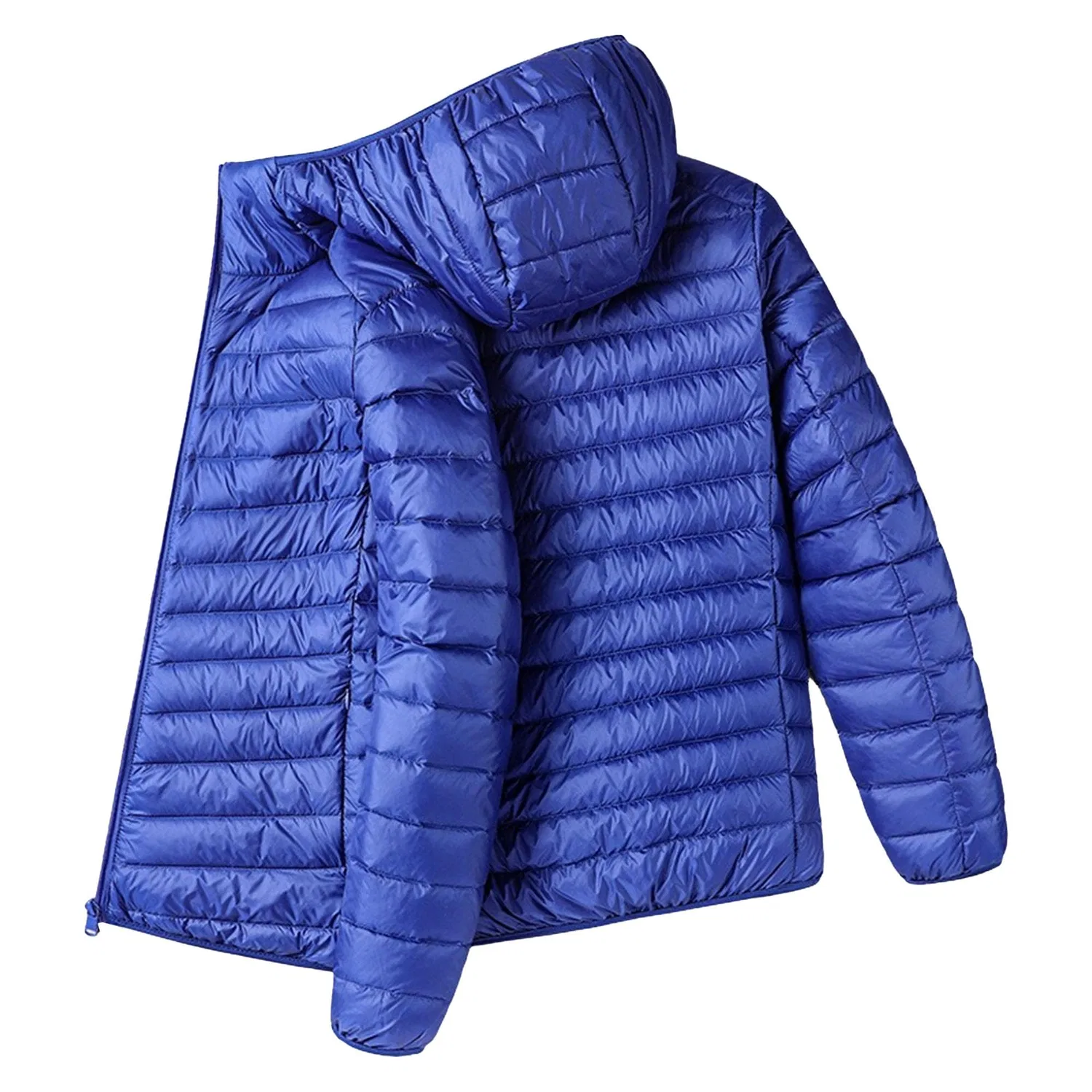 Мужская куртка с капюшоном утепленная, Royal Blue