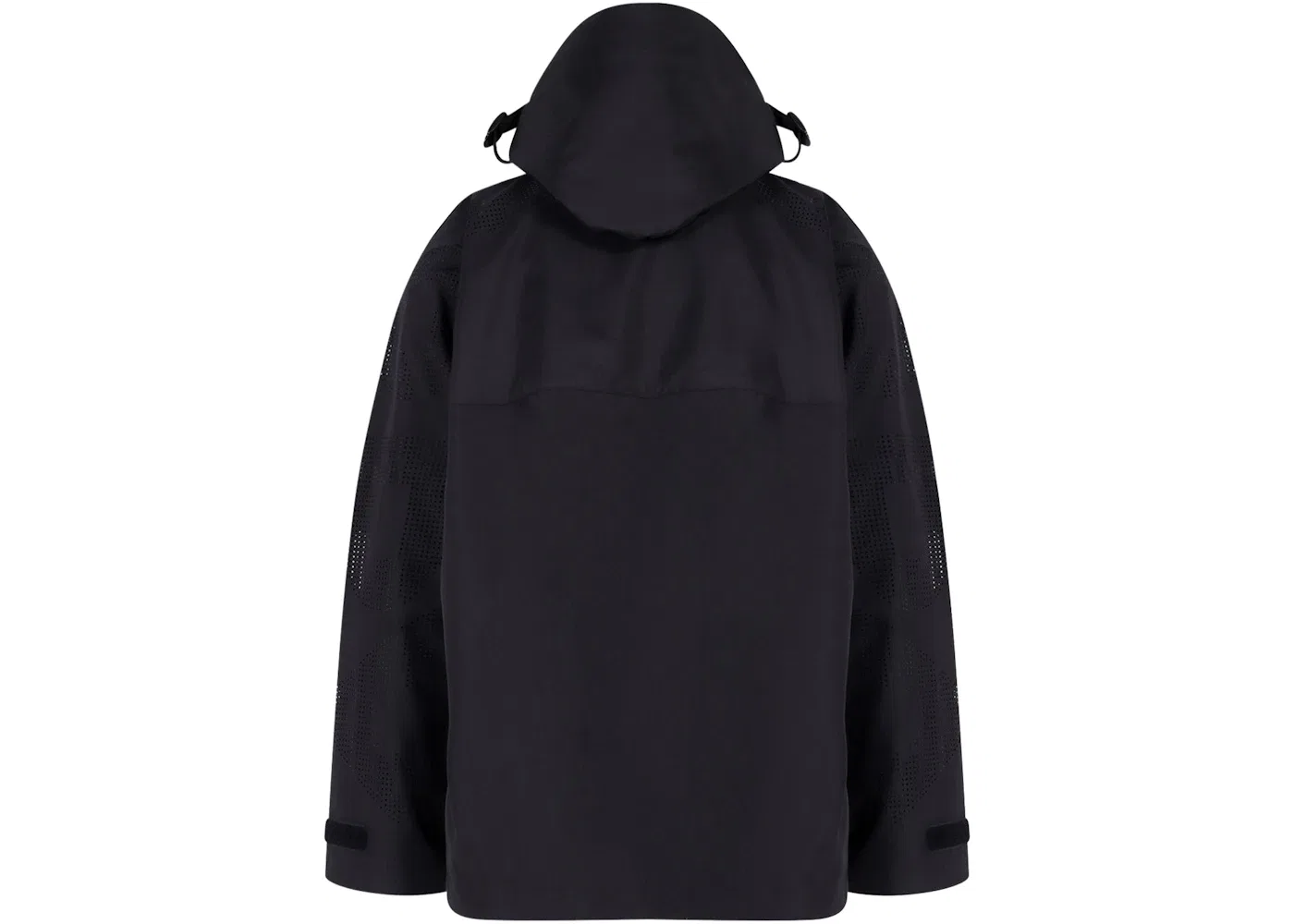 Мужская куртка из нейлона с перфорированным логотипом Burberry, Black — фото 2