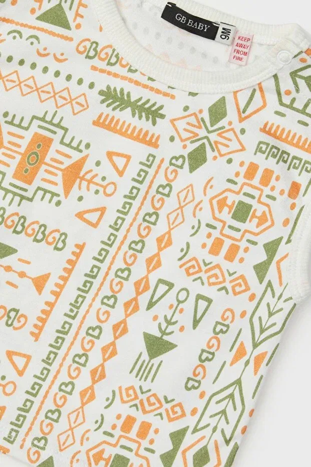 Детская футболка для мальчиков с принтом Bg store baby boy patterned t-shirt Gb Baby, Patterned — фото 3