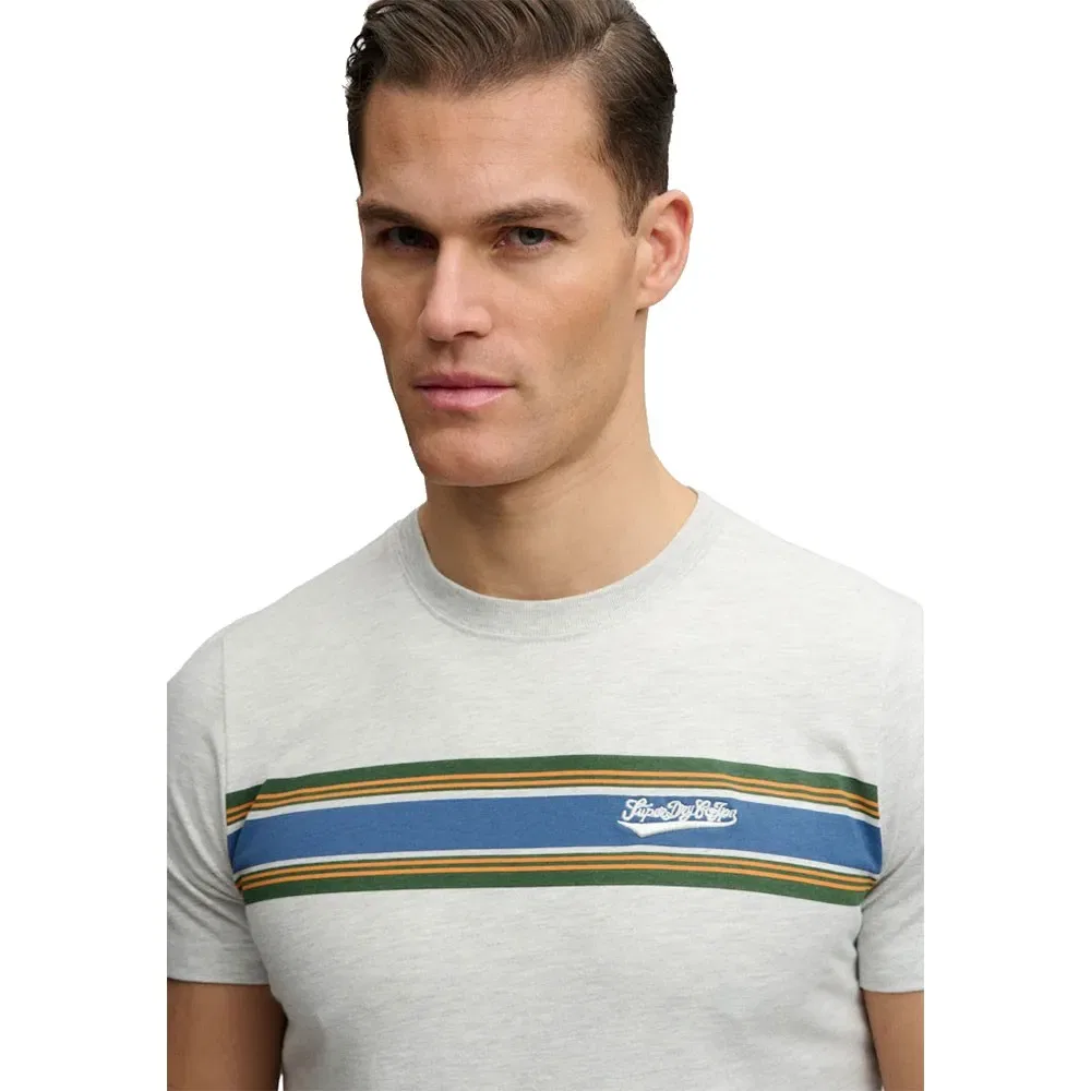 Футболка с коротким рукавом Outdoor Stripe Logo Rlxd Superdry, серый — фото 3