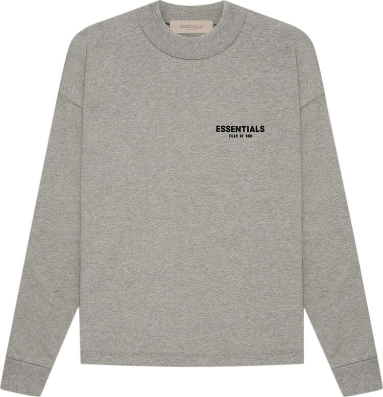 

Лонгслив Fear of God Essentials Long-Sleeve Tee 'Dark Oatmeal', серый