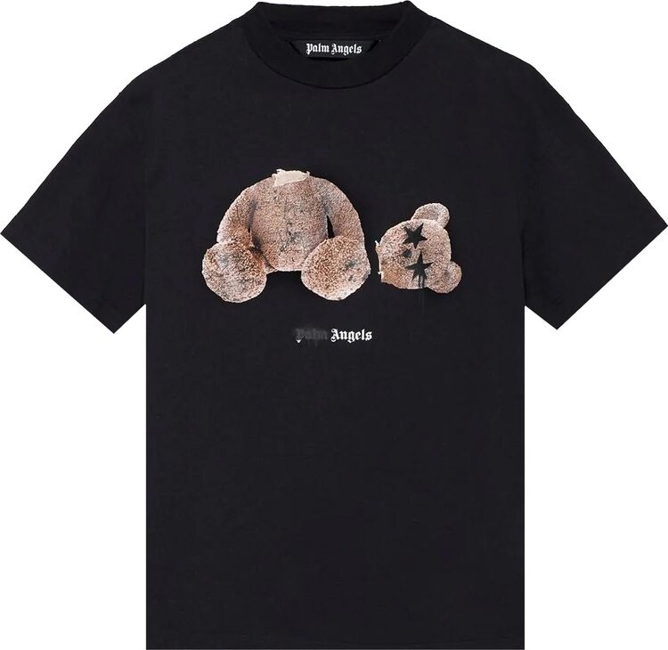 

Футболка Palm Angels Spray PA Bear Classic Tee 'Black', черный