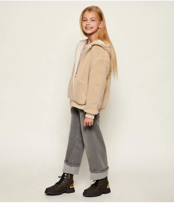 Детские сапоги-челси для девочек из искусственной кожи Payton Michael Kors Kids, коричневый — фото 2