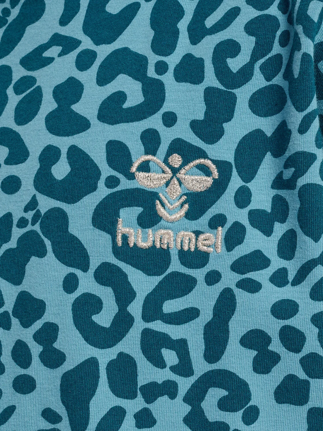 Детская футболка с принтом Hmlflowy Hummel, Wasserblau Himmelblau Helles Preußischblau — фото 4