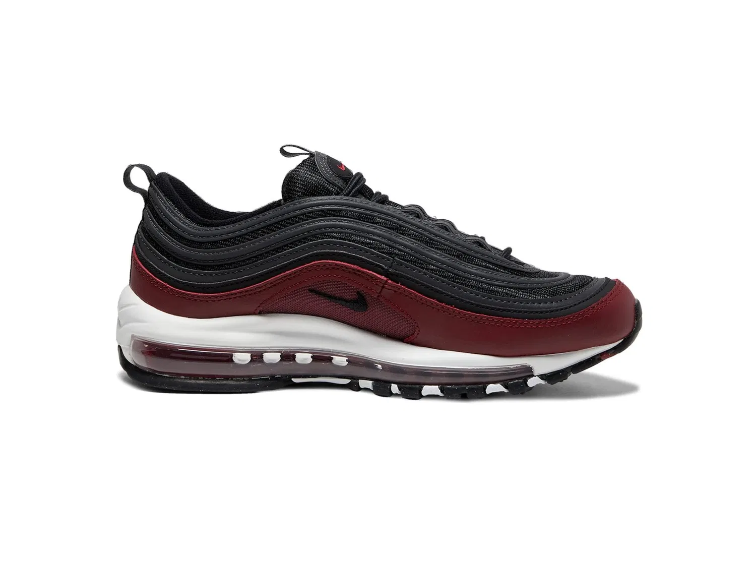 Детские кроссовки для мальчиков NIKE Air Max 97 Big Kids' Shoes, Black Red — фото 2