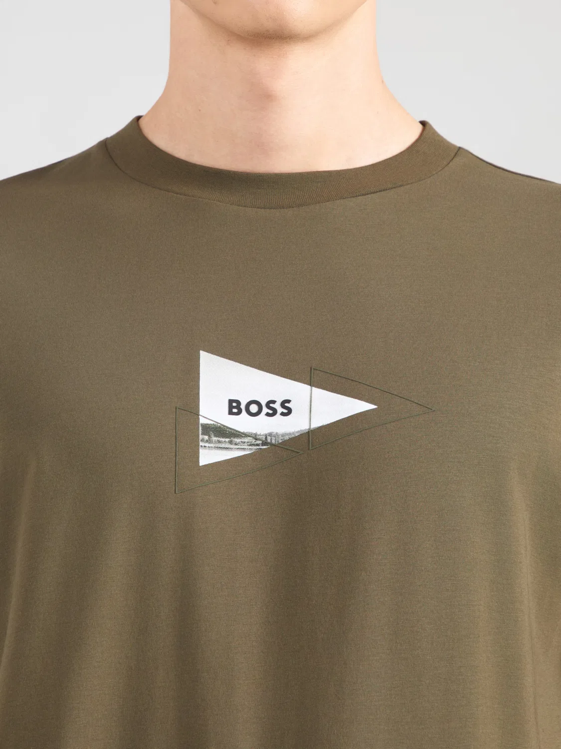 Рубашка Boss Network Photo, зеленый — фото 2