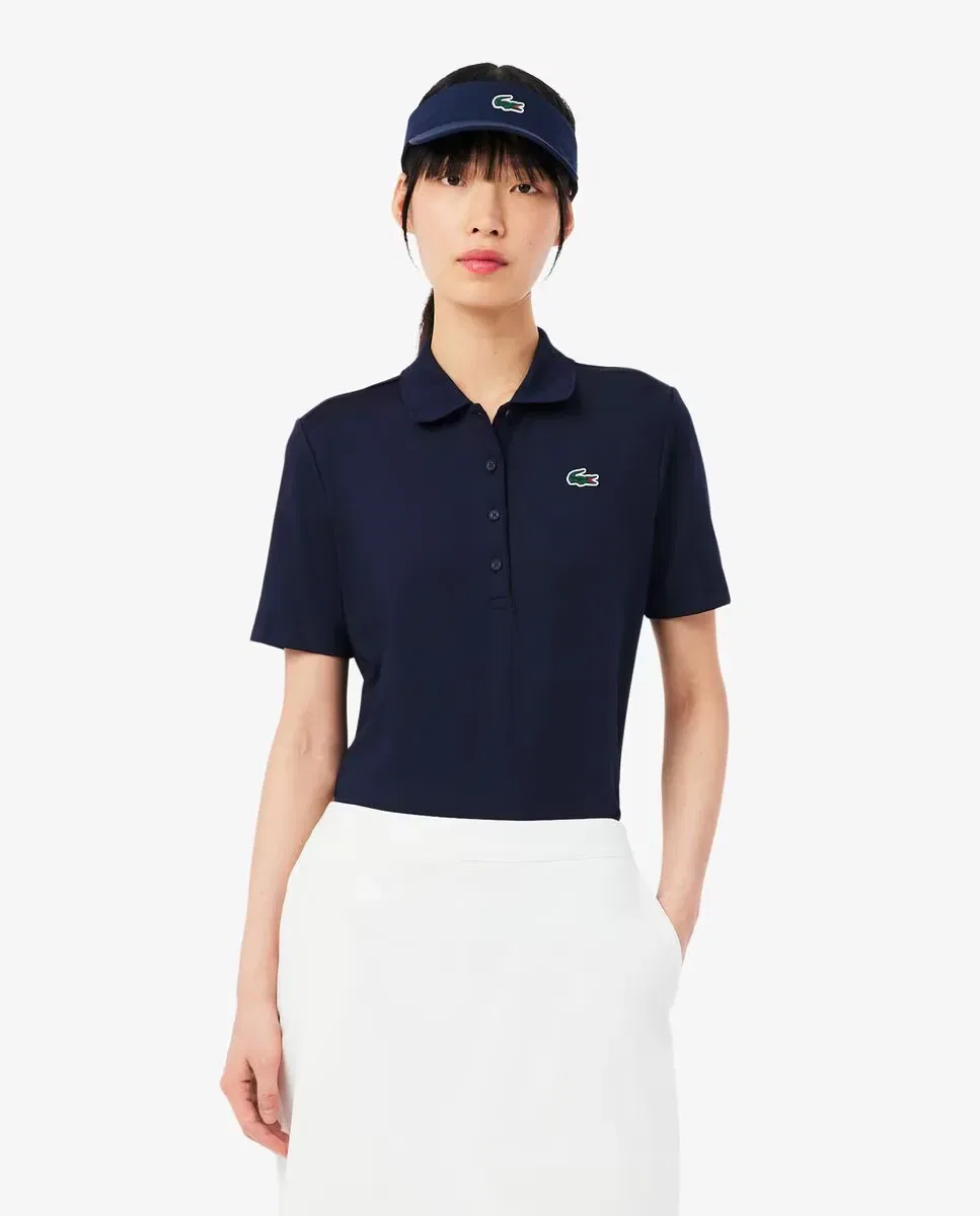 Поло Lacoste Azul Marino с длинным рукавом, защита от ультрафиолета, темно-синий
