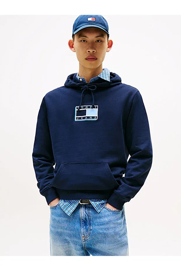 Мужские свитшот с капюшоном Tommy Hilfiger, Blue