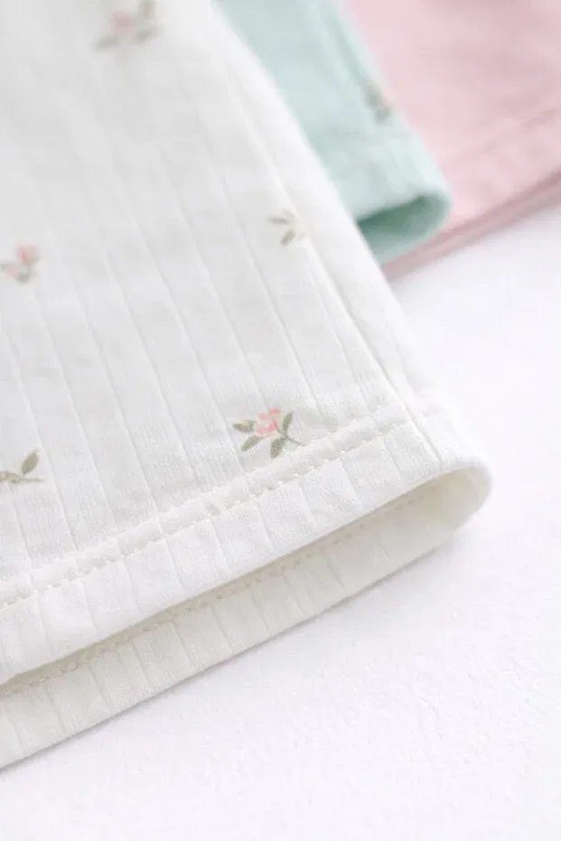 Детские боксеры для девочек с принтом Basics Mini Kanka, 3 Multicolored Green-White-Pink — фото 4