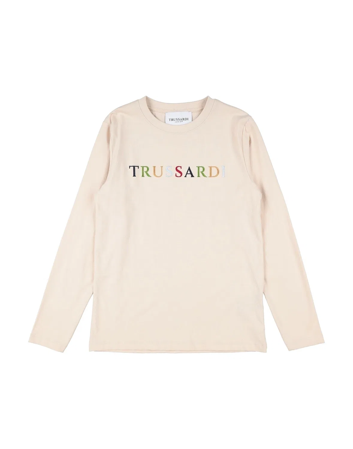 Детская футболка с длинным рукавом Trussardi, бежевый