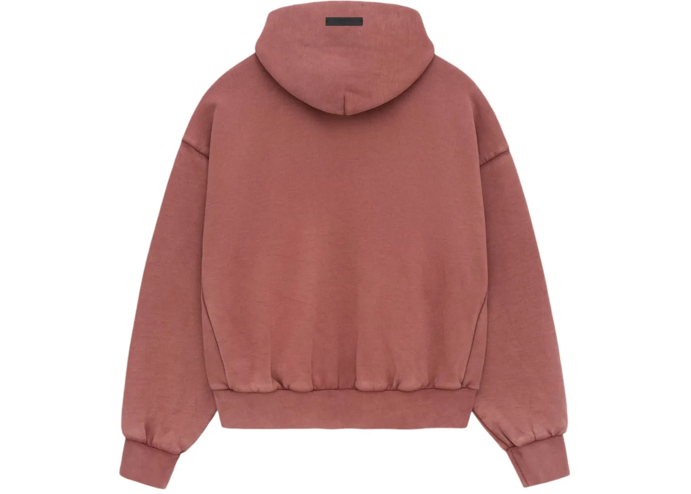 Мужской худи из плотного флиса с капюшоном Fear of God Essentials, Crimson — фото 2