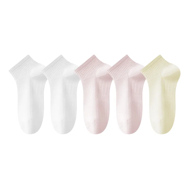 Детские носки-следки 6 пар MINISO, 2 White+2 Pink+Custard