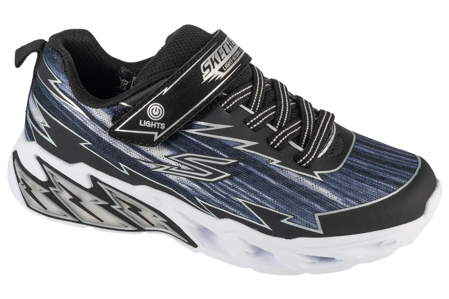 Детские кроссовки с LED-подсветкой Skechers S-Lights Light Storm 2.0, Schwarz