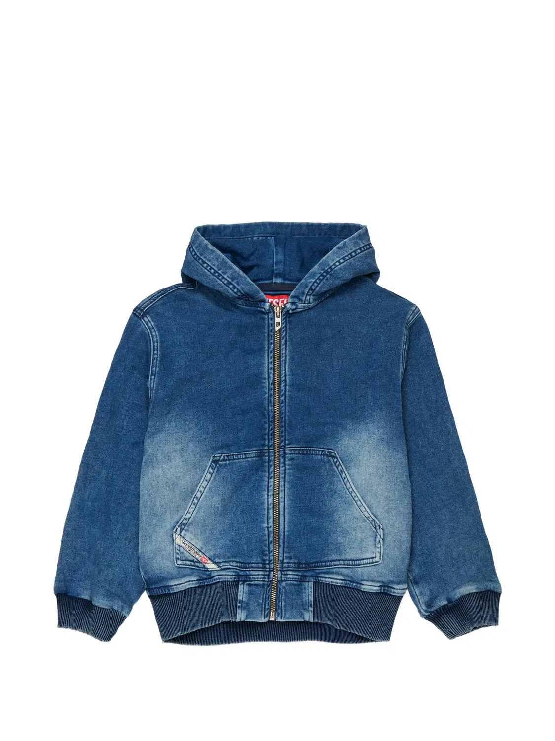 Худи на молнии JoggJeans синего цвета Diesel, синий