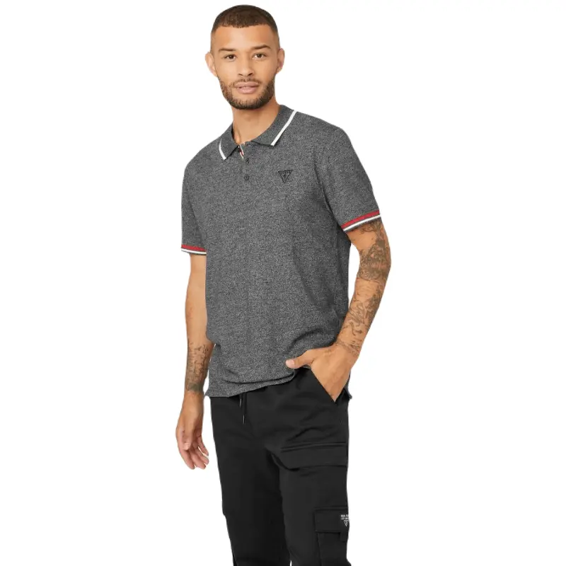 

Футболка Guess Factory Richie Polo, черный
