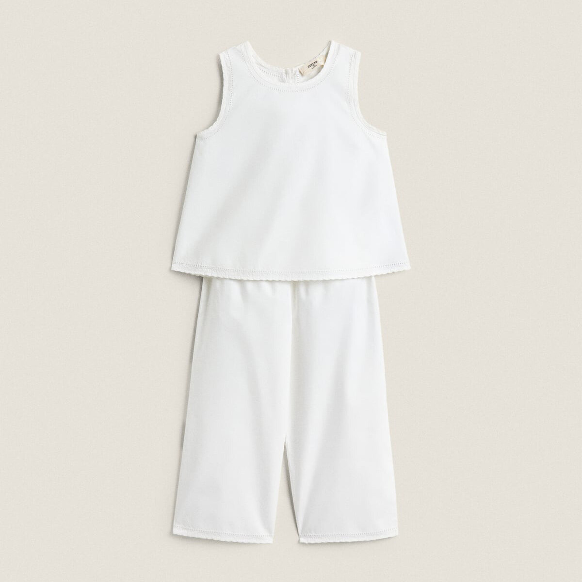 

Детская пижама Zara Home Floral Embroidery, 2 предмета, белый