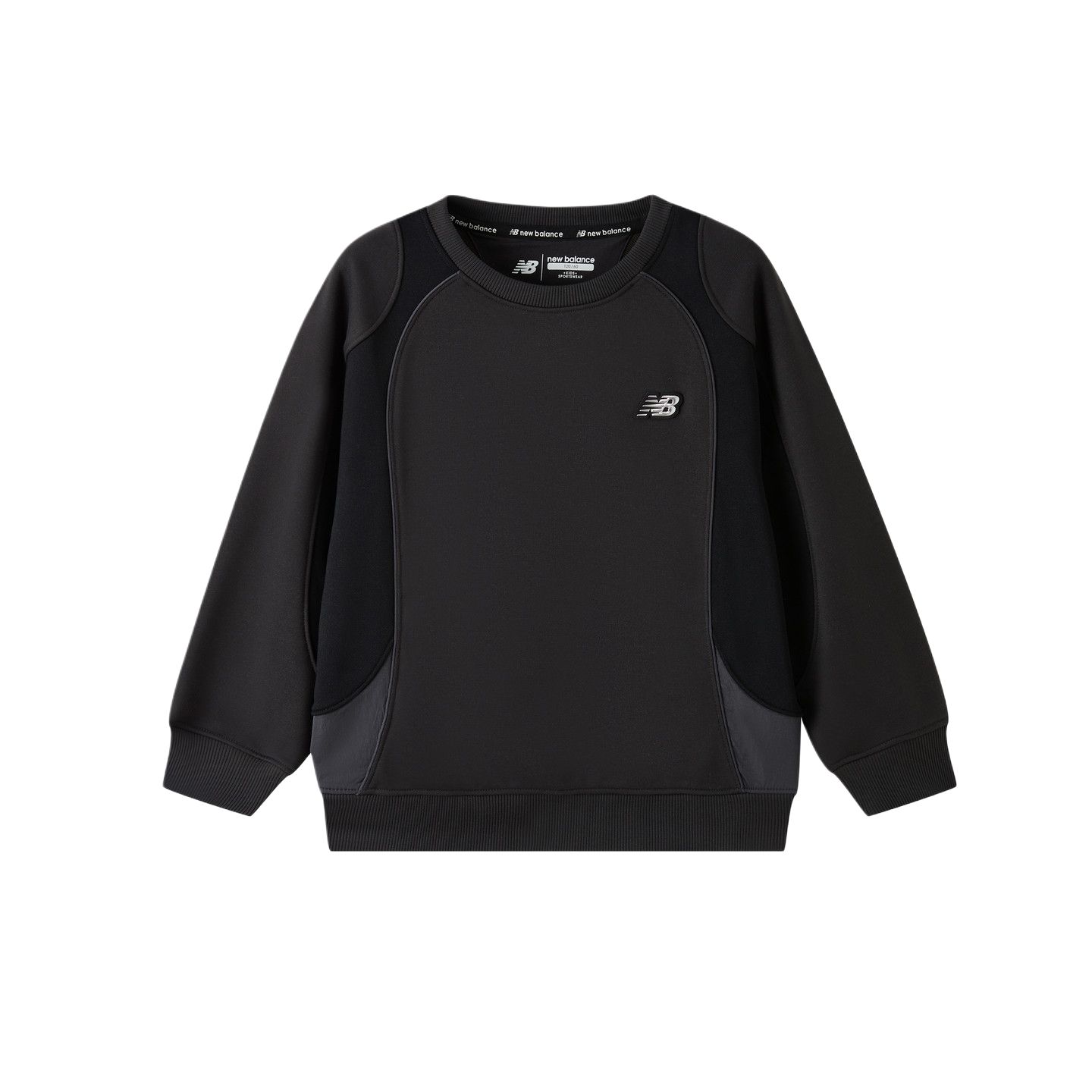 

Детский свитшот с круглым вырезом Moderate New Balance, черный