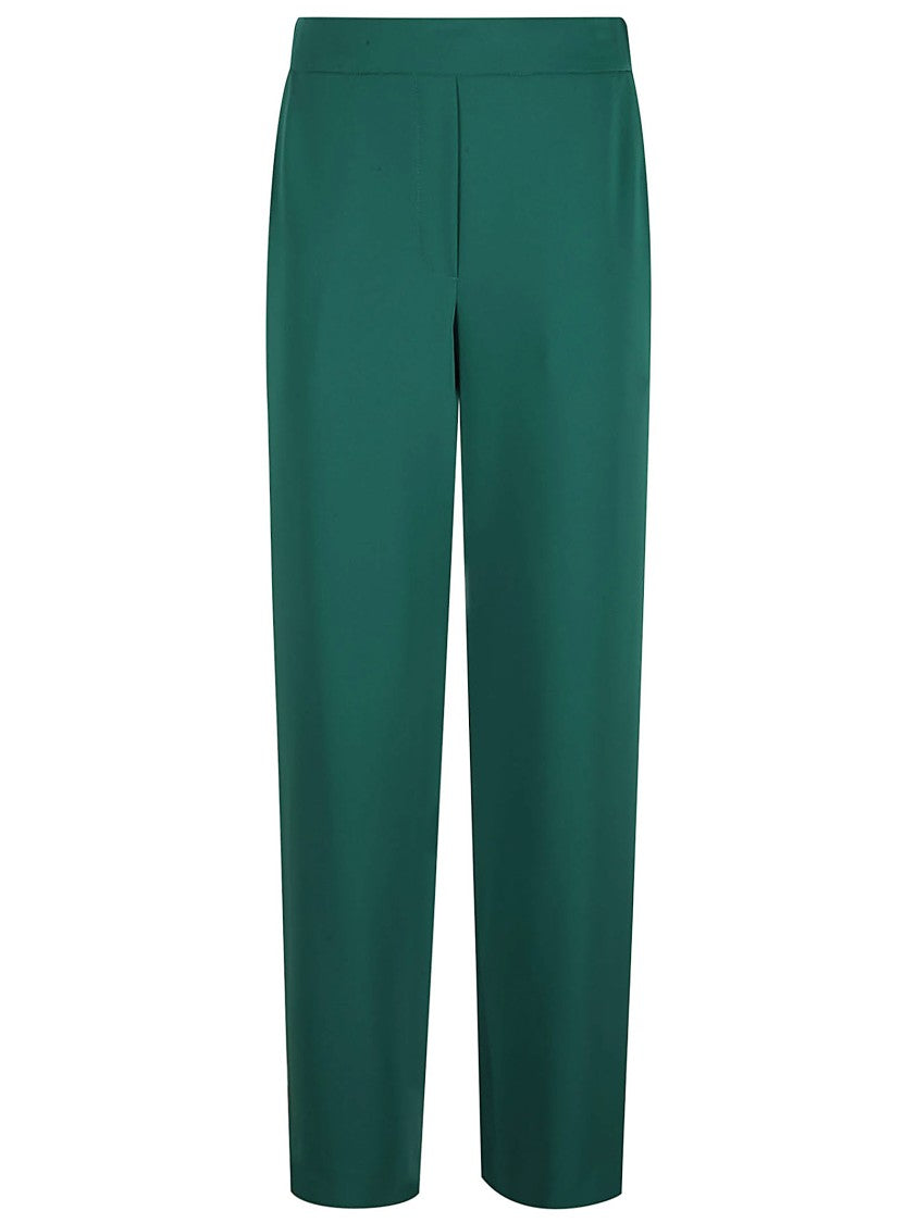 

Прямые брюки с эластичным поясом и гладкой отделкой P.A.R.O.S.H., зеленый