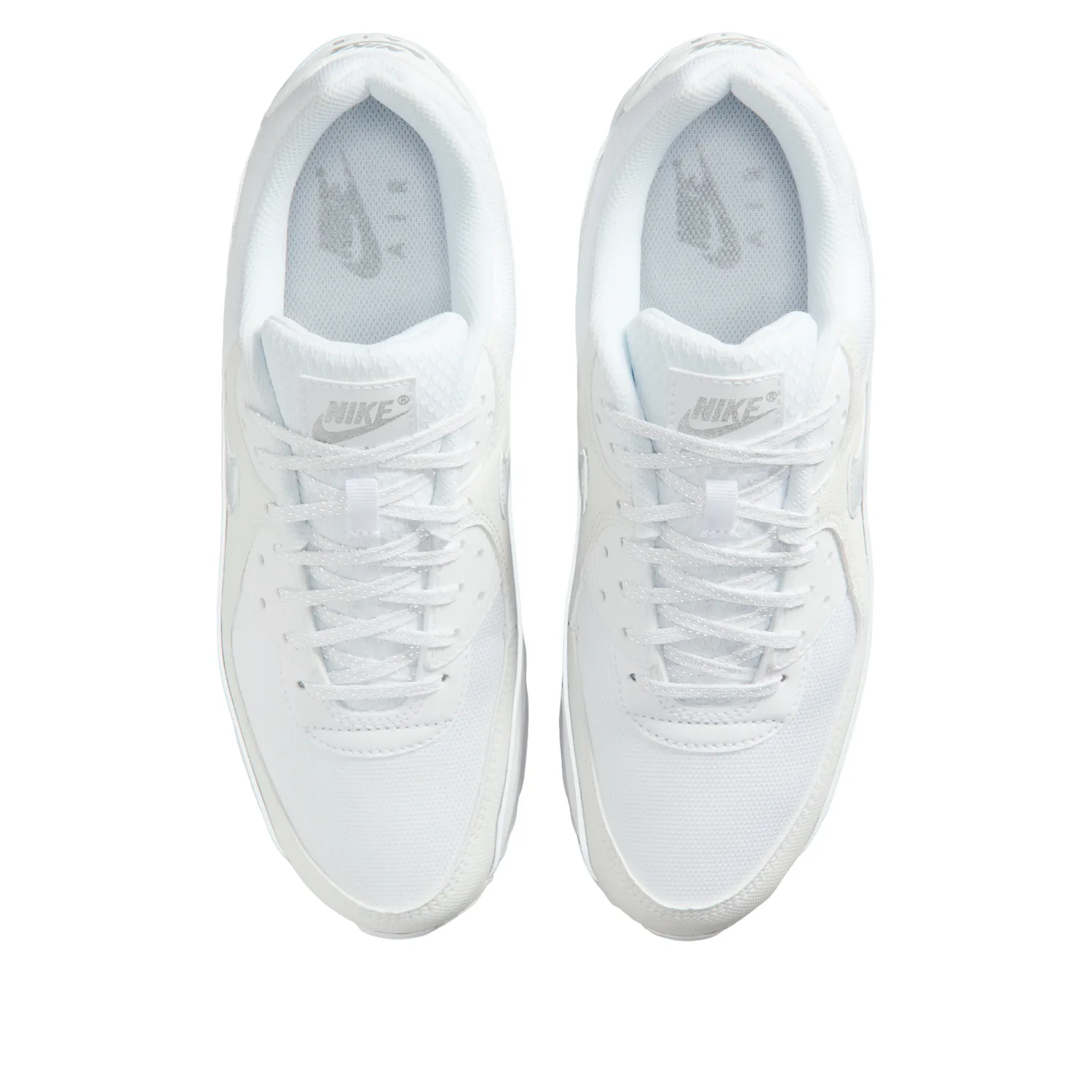 Кроссовки Nike Air Max 90 Premium 'White Metallic Silver' — фото 2