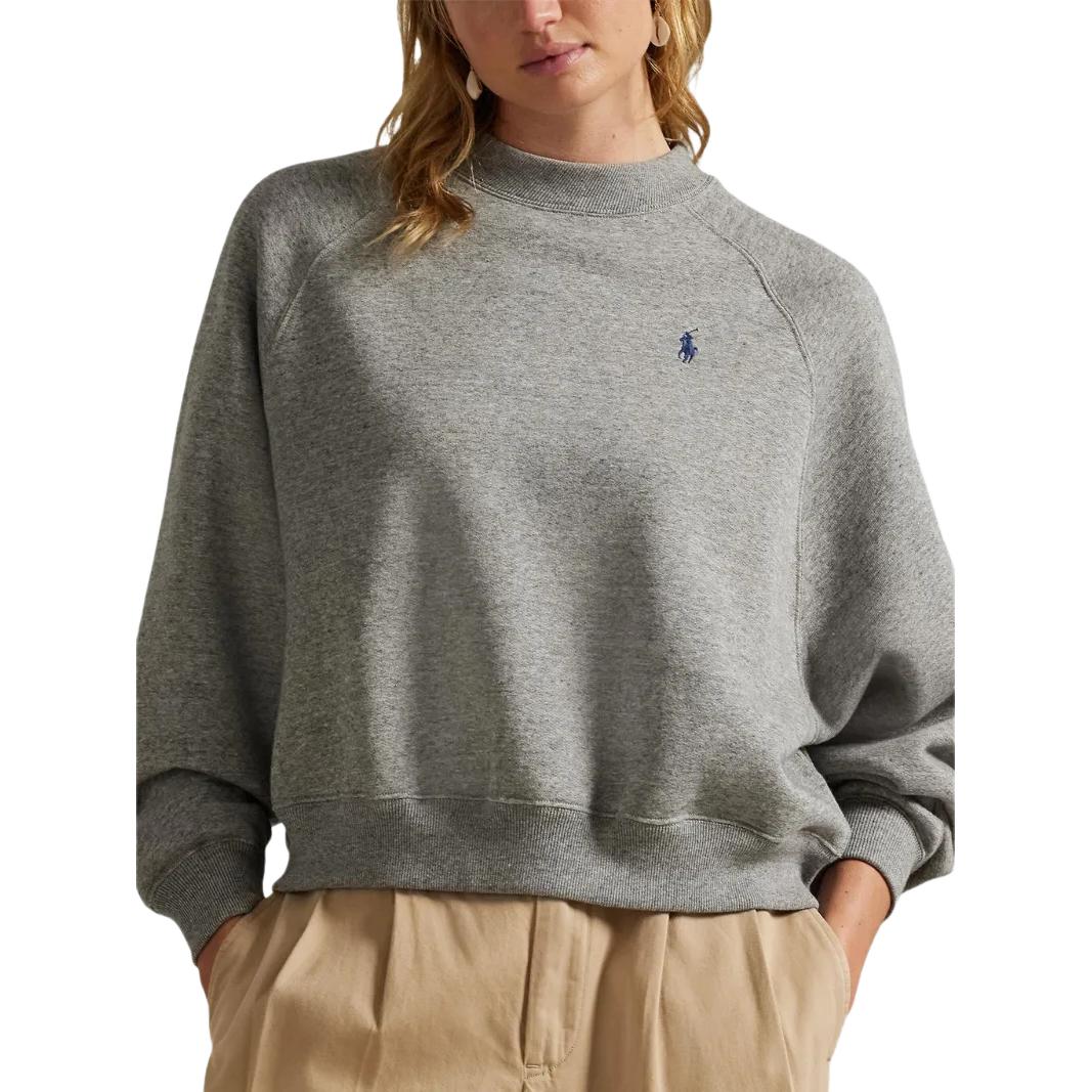 Толстовка с круглым вырезом и рукавами реглан Polo Ralph Lauren, серый — фото 3