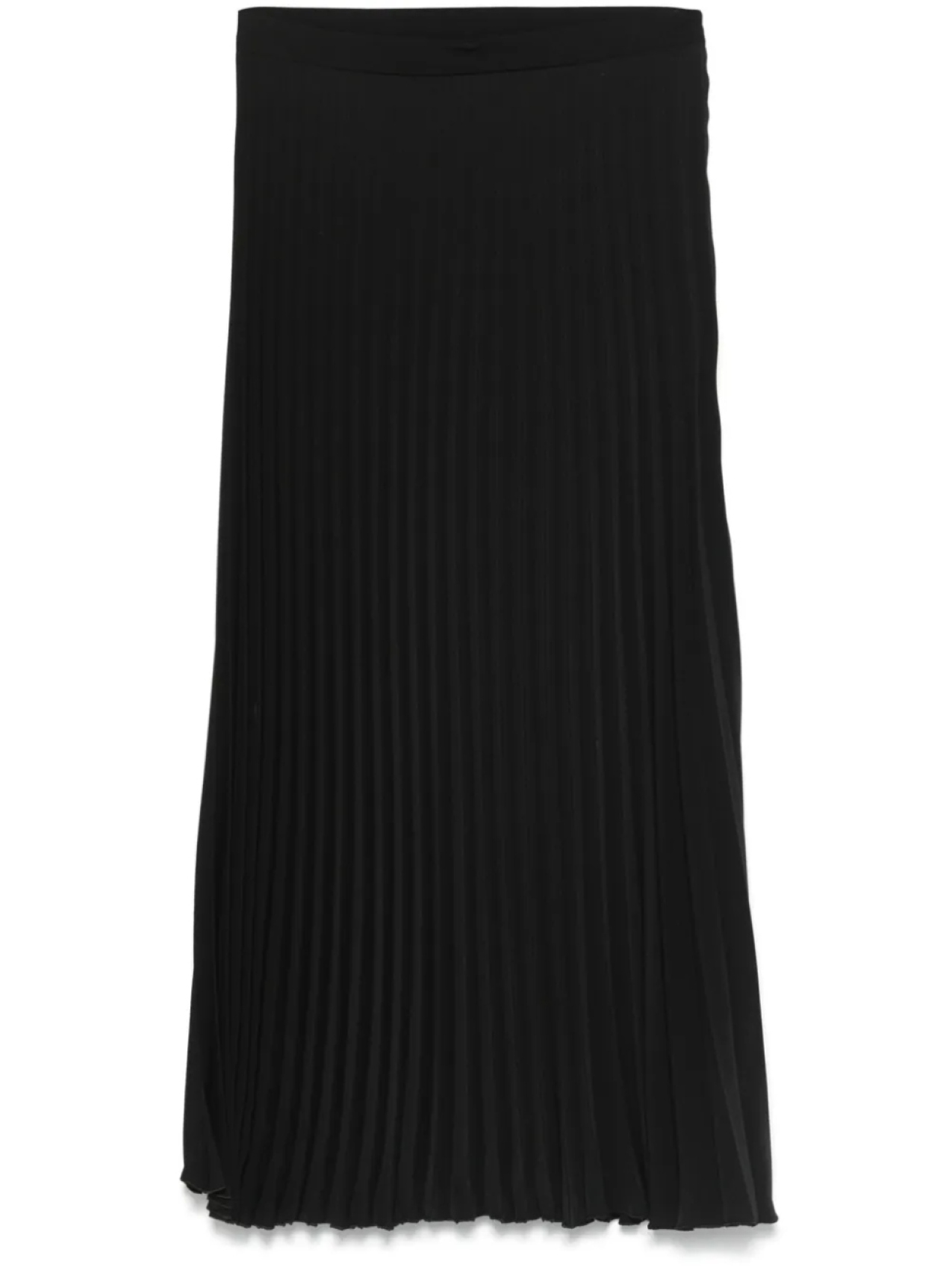

MM6 Maison Margiela юбка миди со складками, черный
