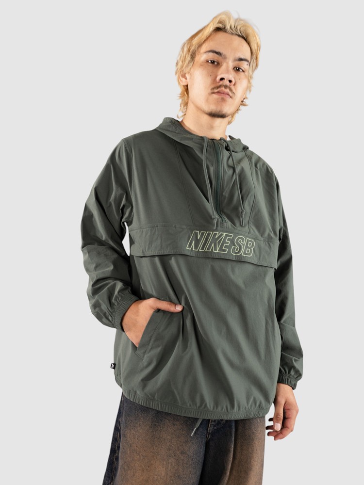 Зимняя куртка Nike Sb Essential Skate Anorak, vintage green/oil green — фото 3