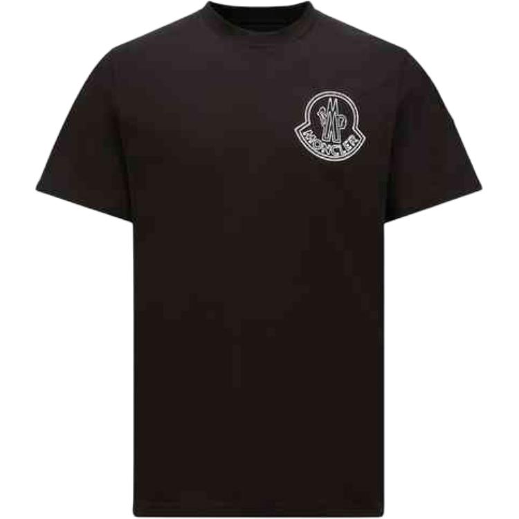 

Логотип детализированный свитшот T Shirt Moncler, черный