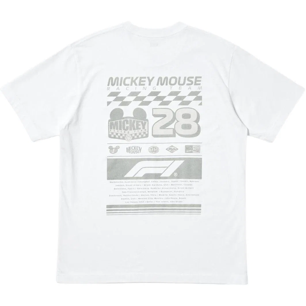 Футболка унисекс x Disney/ X Formula 1 X Formula 1 UNIQLO, White — фото 3