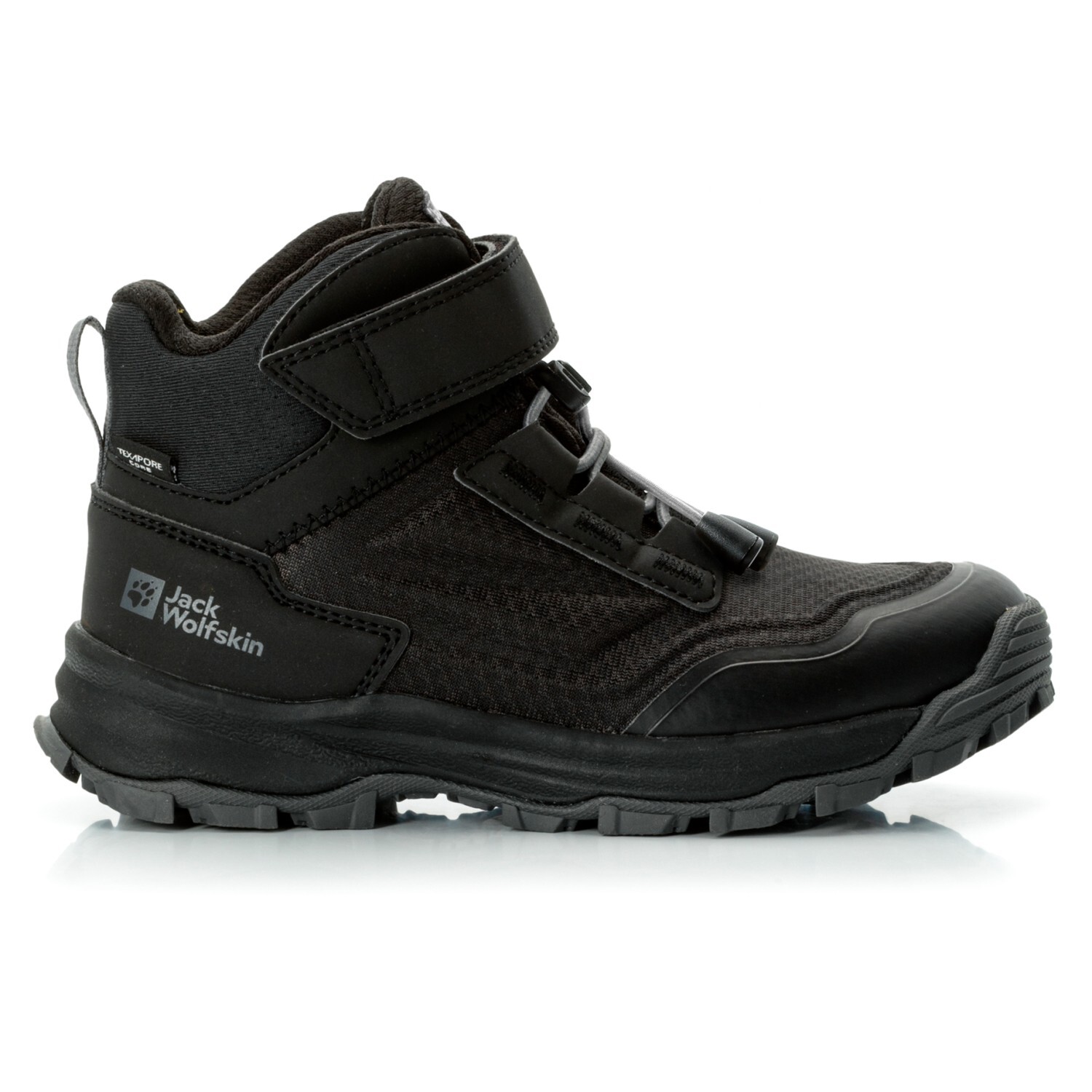 

Ботинки для прогулки Jack Wolfskin Kid's Cyrox Texapore Mid, черный