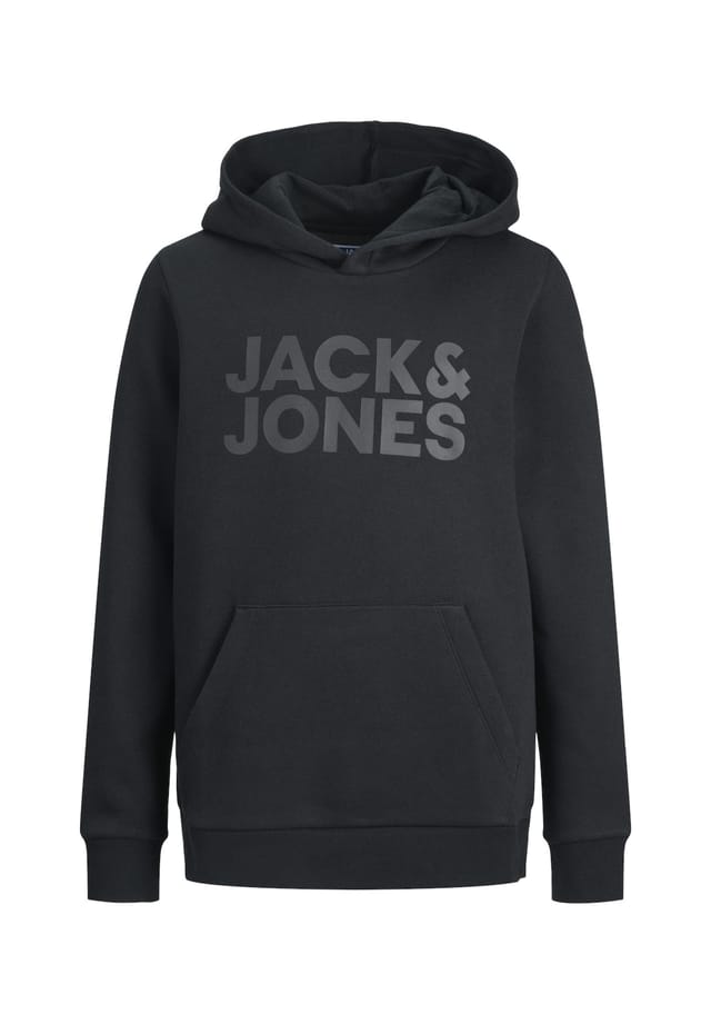 

Толстовка с капюшоном и логотипом Hoodie Corp. Jack & Jones, черный
