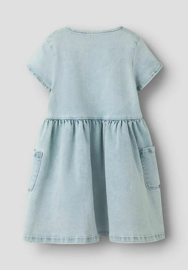 Джинсовое платье kleid прямого кроя Lil' Atelier, Light Blue Denim — фото 2
