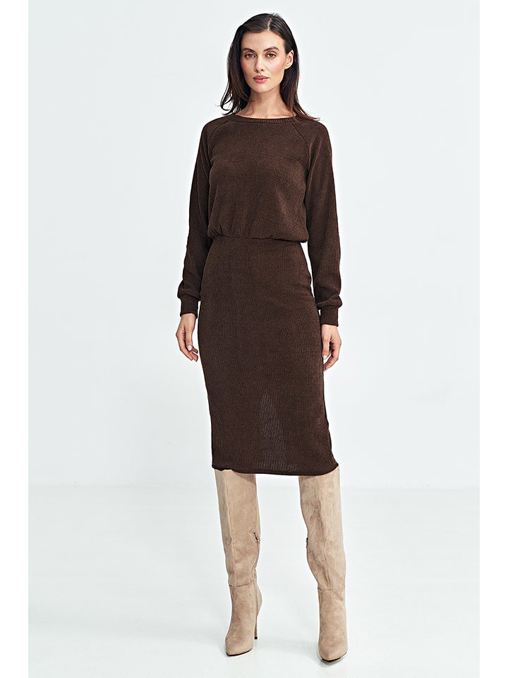 

Платье до колена Nife Kleid, коричневый