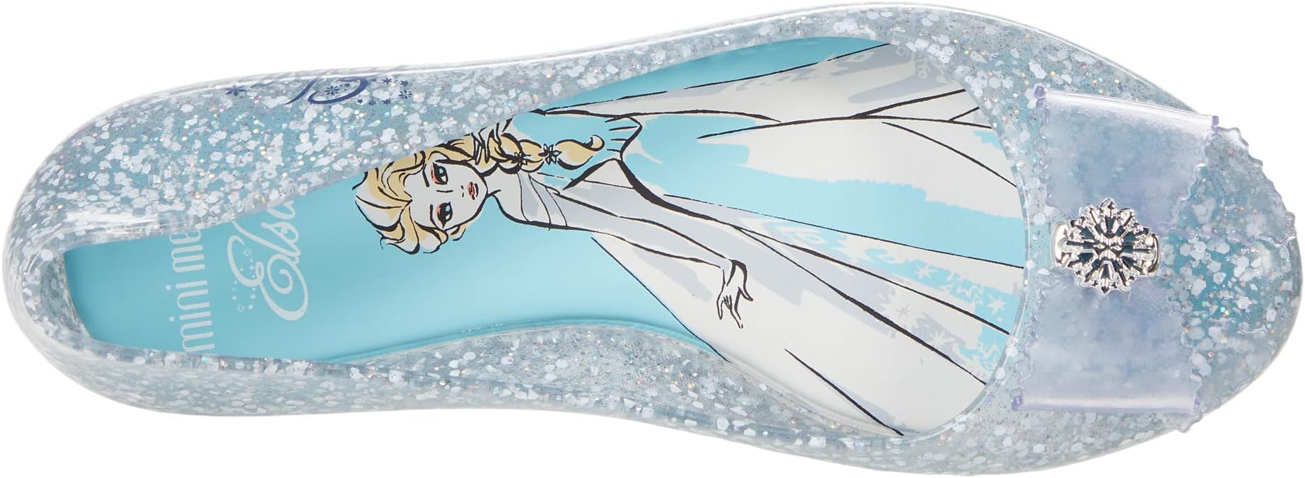 Балетки Mini Melissa Sweet Love + Disney Princess, цвет Blue/Elsa — фото 2