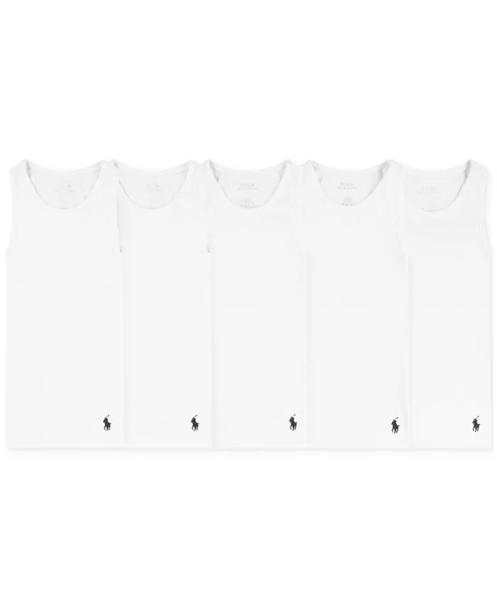 

Футболки-майки для мальчиков, 5 шт Polo Ralph Lauren, белый