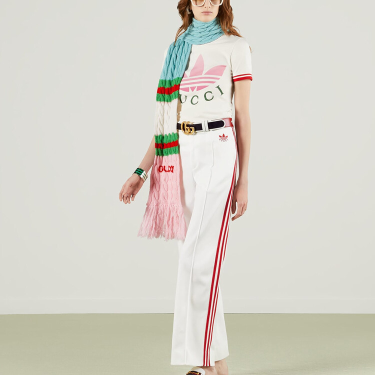 Футболка женская Adidas X Gucci, белый — фото 2
