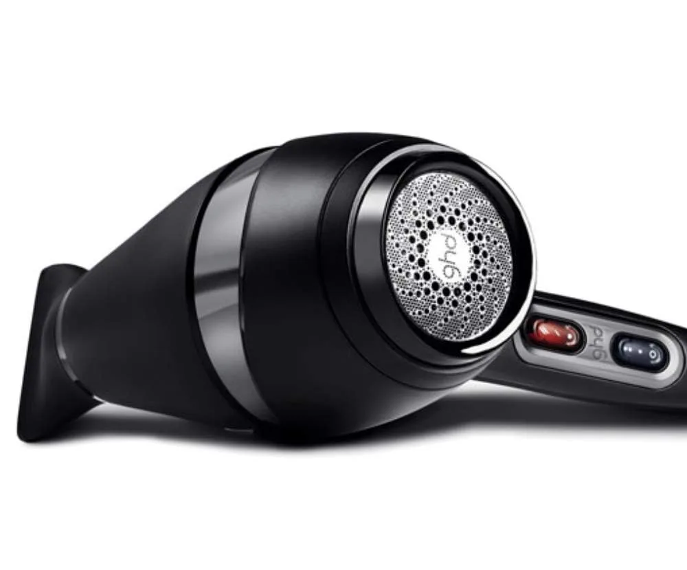 ghd Air Professional Blowout Trio - фен 1600w (Black), универсальная плоская щетка для волос (Black) и круглая керамическая щетка для сушки феном - 1.3 дюйма, 35 мм, размер 2 (Black), Black Blowout Trio — фото 3