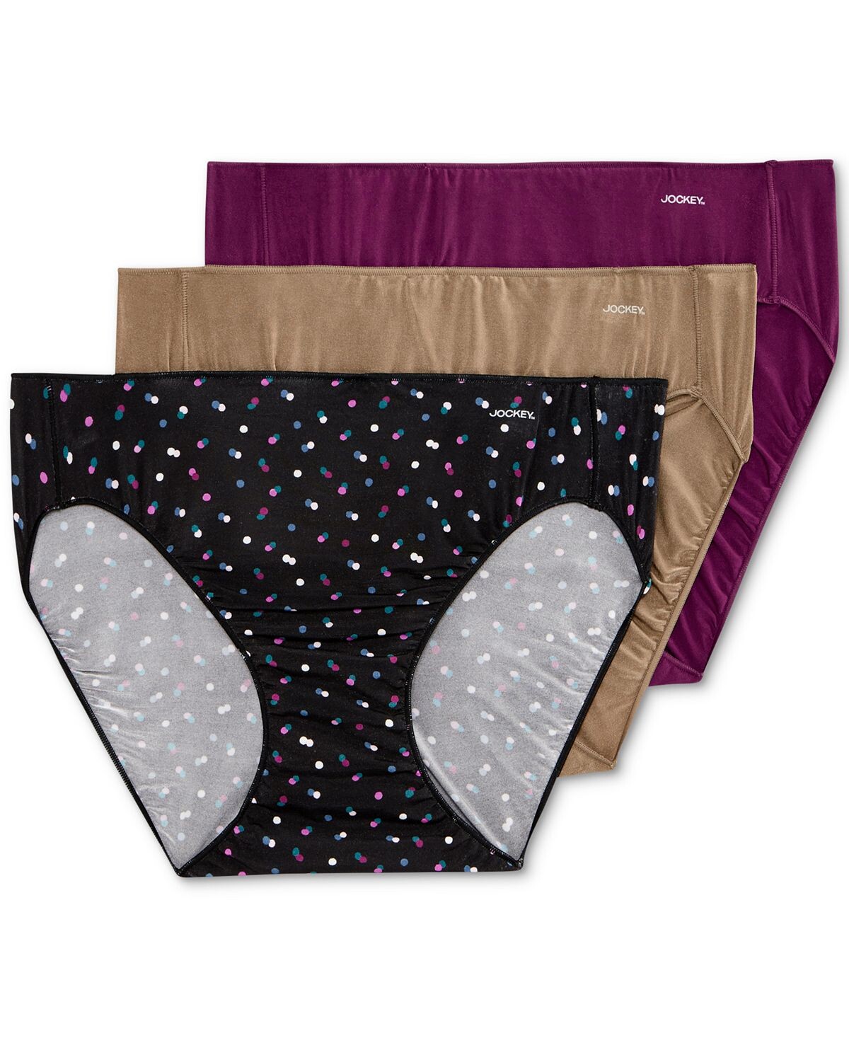 

Женские 3 шт. Нижнее белье бикини Promise No Panty Line 1770 Jockey