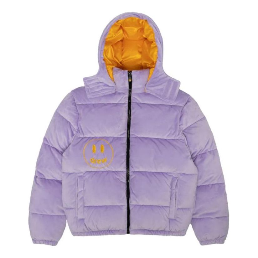 

Куртка Drew House Plush Hooded Puffer Jacket 'Lavender', фиолетовый