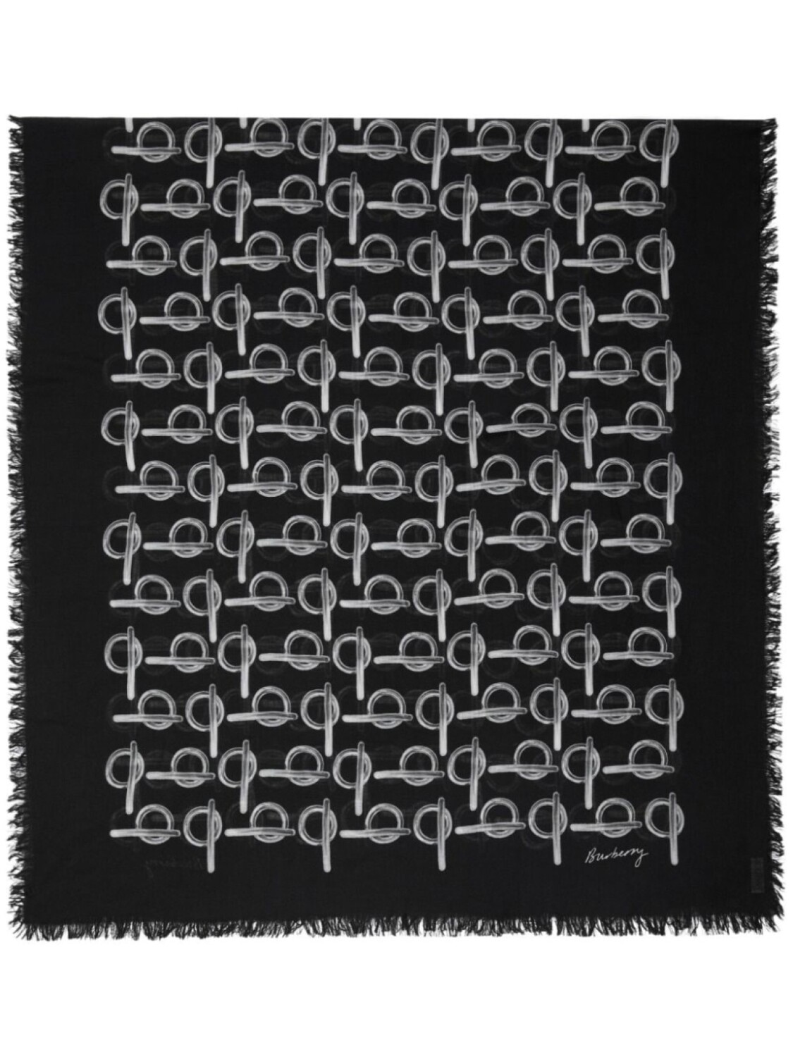 

Burberry двусторонний шарф Skinny B, черный