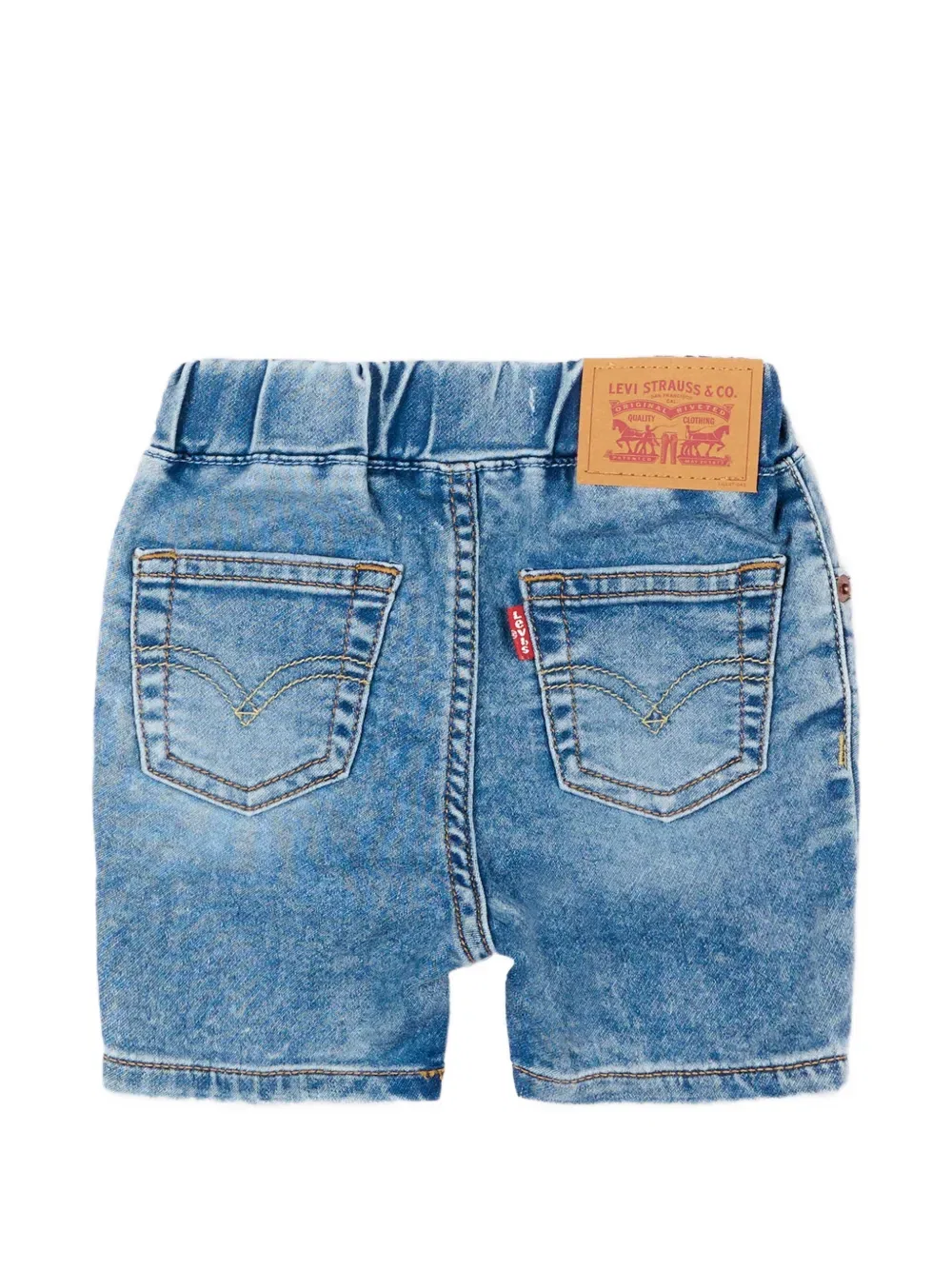 Эластичные джинсовые шорты Levi'S Kids, синий — фото 2