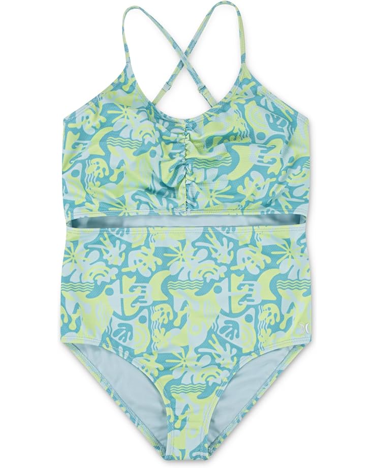 

Купальник Hurley Kids Cutout One Piece Swimsuit, цвет Turquoise Waves