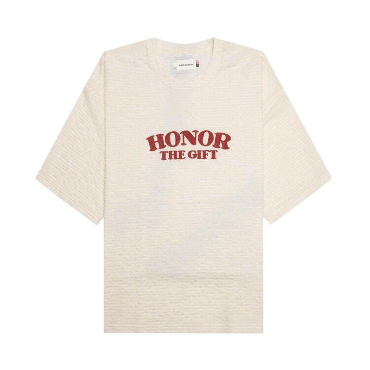 

Футболка Honor The Gift Stripe Box 'Bone', белый