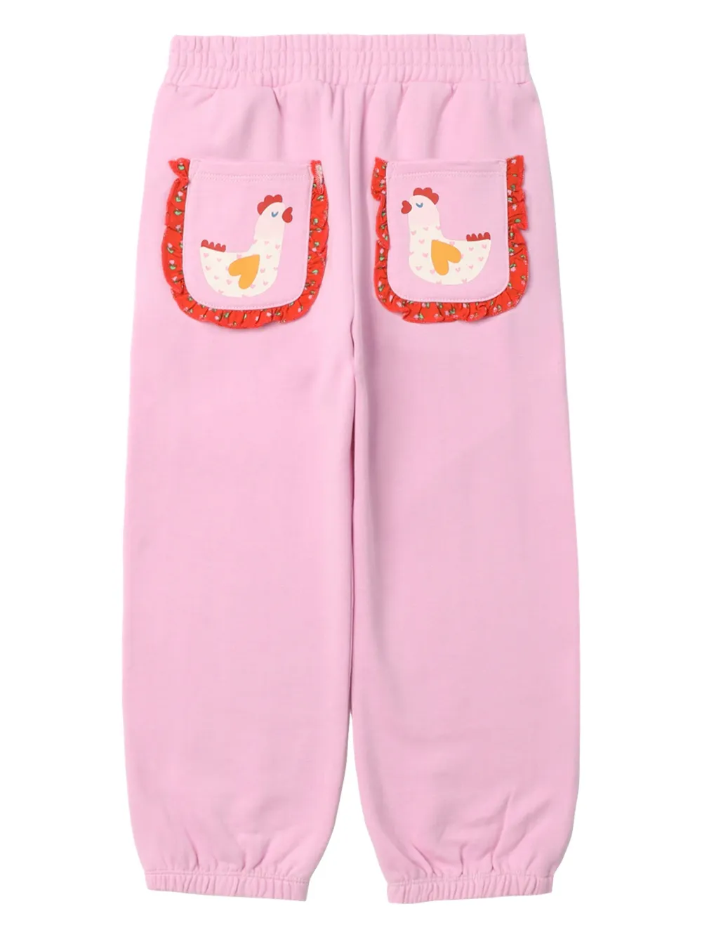 Джоггеры с графичным принтом Stella McCartney Kids, розовый — фото 2