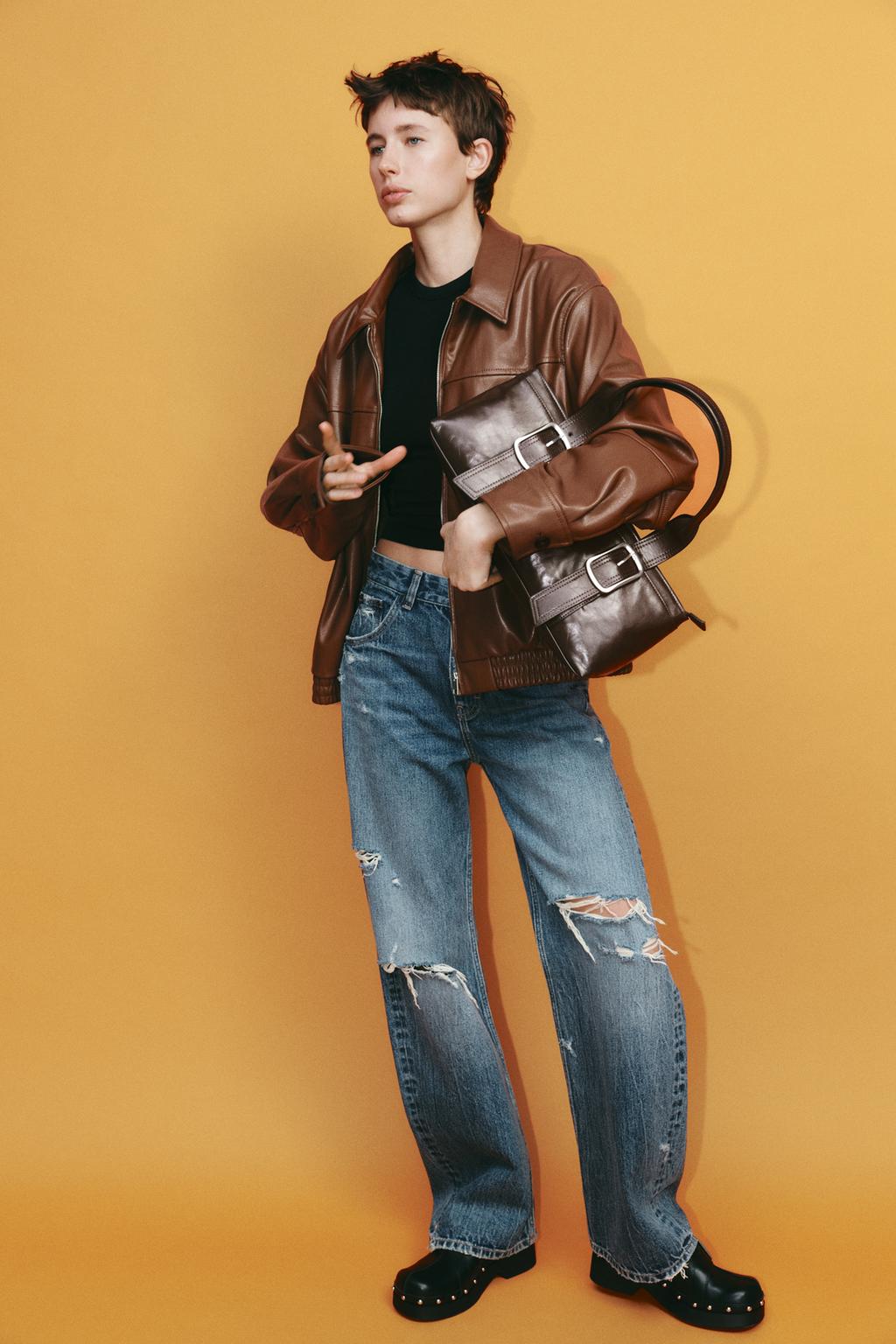 

Удлиненная городская сумка с пряжками ZARA, цвет Chocolate, Коричневый, Удлиненная городская сумка с пряжками ZARA, цвет Chocolate