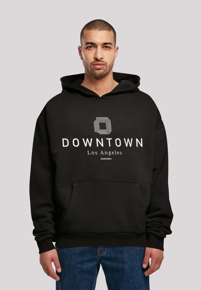 

Толстовка F4NT4STIC "Downtown LA OVERSIZE HOODIE", принт, черный