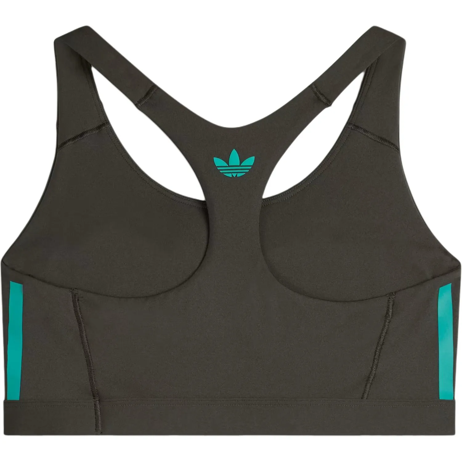 Спортивный топ с логотипом и перекрестными лямками Adidas Originals, Carbon Black — фото 3