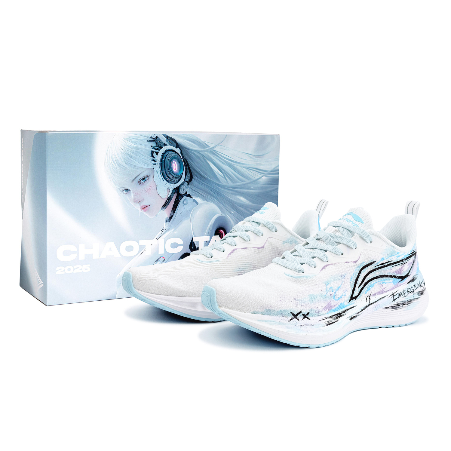 

LINING ЛиНинг Вуйе Амортизирующие и дышащие низкие кеды для бега мужские сине-фиолетовые, цвет Blue Purple